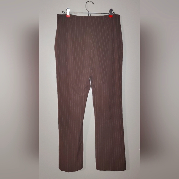 Lynn Ritchie Straight Leg Pink-striped Dress Pants-Size 8 - Picture 2 of 3